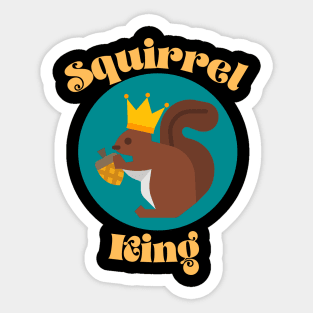 Squirrel King Sticker